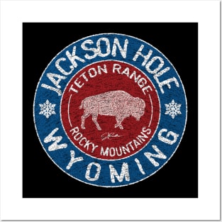 Jackson Hole, Wyoming, with Walking Bison Posters and Art